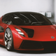 The Lotus Evija, from which the new sports car will “take design cues.”